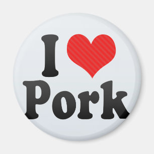 I Liebe Schweinefleisch Magnet