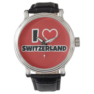 I Liebe Schweiz Armbanduhr