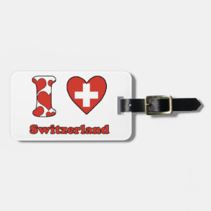 I Liebe Schweiz Gepäckanhänger