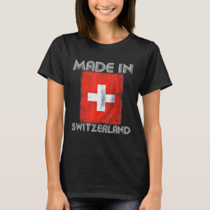 I Liebe Schweiz in meinem Dna Schweizer Flaggensta T-Shirt