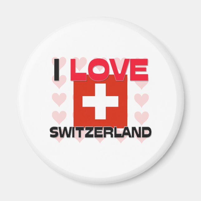 I Liebe Schweiz Magnet (Vorne)