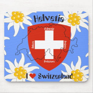 I Liebe Schweiz Mauspad