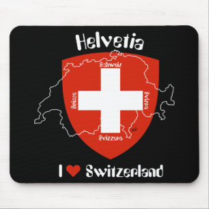 I Liebe Schweiz Mauspad