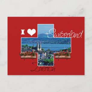 I Liebe Schweiz Postkarte