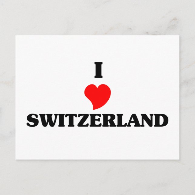 I Liebe Schweiz Postkarte (Vorderseite)