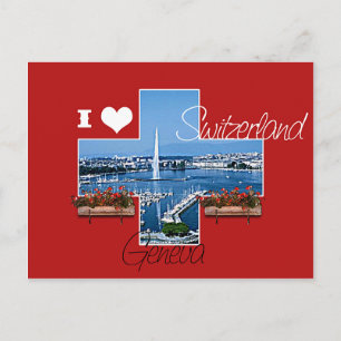 I Liebe Schweiz Postkarte