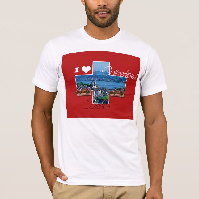I Liebe Schweiz T-Shirt (Vorderseite)