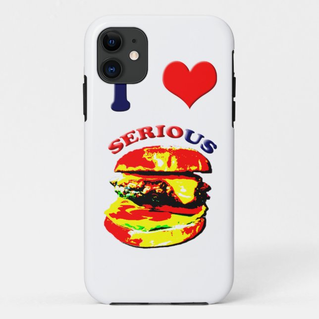 I Liebe Schwerwiegende Burger Case-Mate iPhone Hülle (Rückseite)