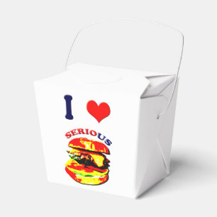 I Liebe Schwerwiegende Burger Geschenkschachtel