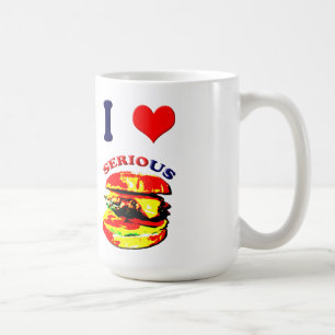 I Liebe Schwerwiegende Burger Tasse
