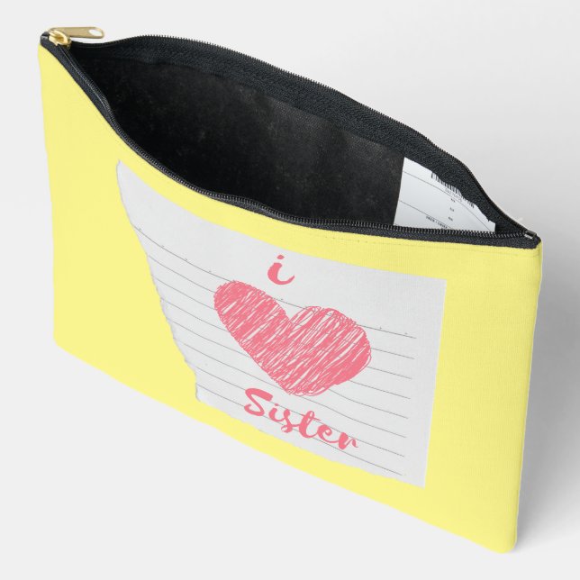 I Liebe Schwester Zubehörtasche (Offen)