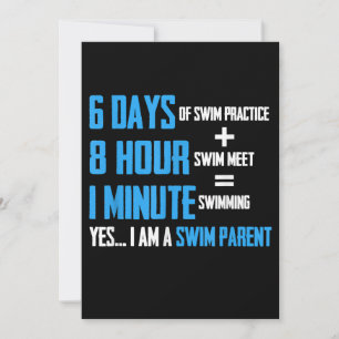 I Liebe Schwimmen - Kindergartendesign Feiertagskarte