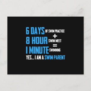 I Liebe Schwimmen - Kindergartendesign Feiertagspostkarte