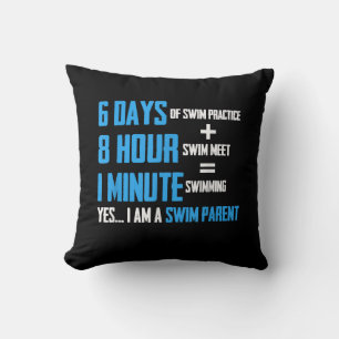 I Liebe Schwimmen - Kindergartendesign Kissen