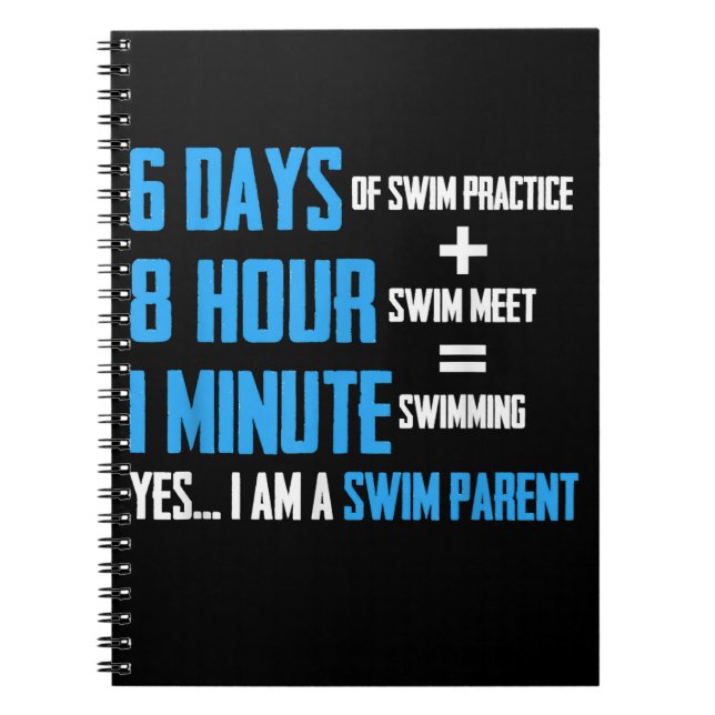 I Liebe Schwimmen - Kindergartendesign Notizblock (Vorderseite)