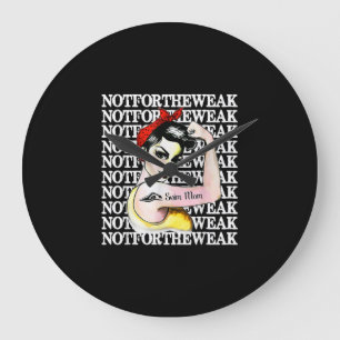 I Liebe Schwimmen - Mama nicht schwach Große Wanduhr