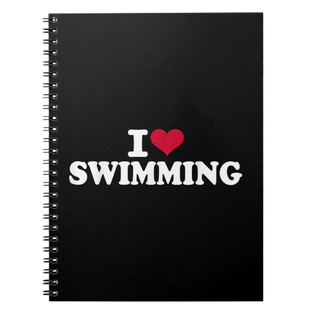 I Liebe schwimmen Notizblock (Vorderseite)