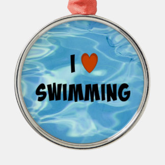 I Liebe Schwimmen von Metallschmuck Ornament Aus Metall