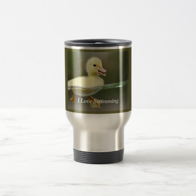 I Liebe-schwimmende Tasse (Mittel)