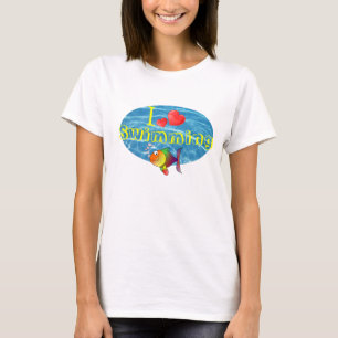 I Liebe-schwimmendes T-Shirt
