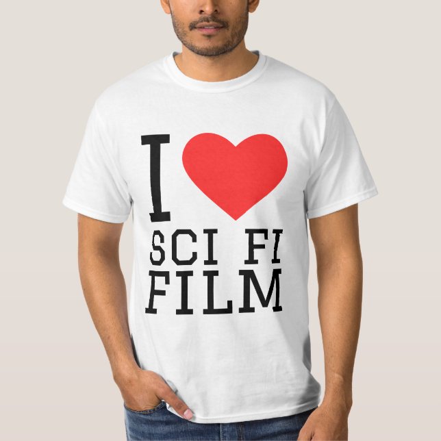 I Liebe sci fi film T-Shirt (Vorderseite)