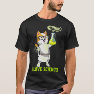 I Liebe Science Cat Chemie Niedlich Kation Pawsiti T-Shirt