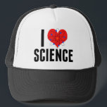 I Liebe Science Cool Scientist Atom Model Truckerkappe<br><div class="desc">Niedlich I Liebe Science,  die auf Ihren Namen zugeschnitten ist. Features ein Atom-Modell vor dem Herzen. Perfektes Geschenk für einen Naturwissenschaftslehrer.</div>