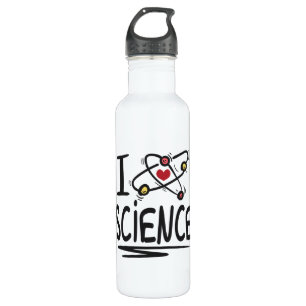 I Liebe Science Edelstahlflasche