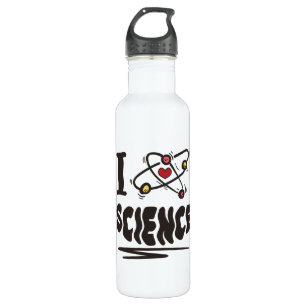 I Liebe Science Edelstahlflasche