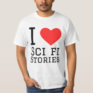 I Liebe Science-Fiction-Geschichten T-Shirt