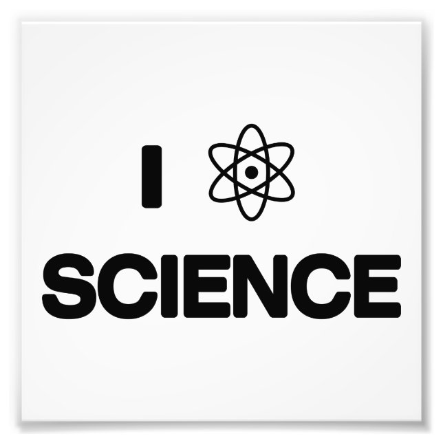 I Liebe Science Fotodruck (Vorne)