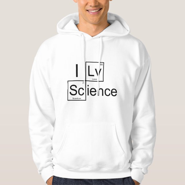 I Liebe Science Hoodie (Vorderseite)