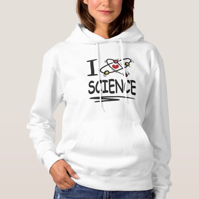 I Liebe Science Hoodie (Vorderseite)
