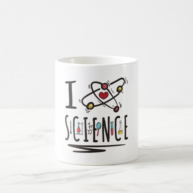 I Liebe Science Kaffeetasse (Mittel)