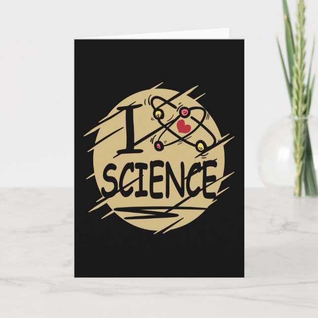I Liebe Science Karte (Vorderseite)