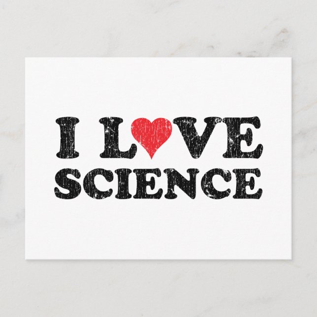 I Liebe Science Postkarte (Vorderseite)