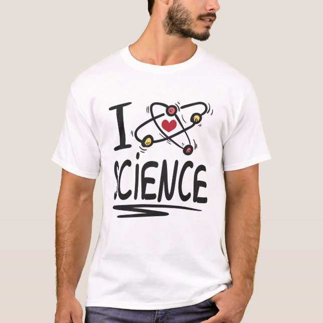 I Liebe Science T-Shirt (Vorderseite)