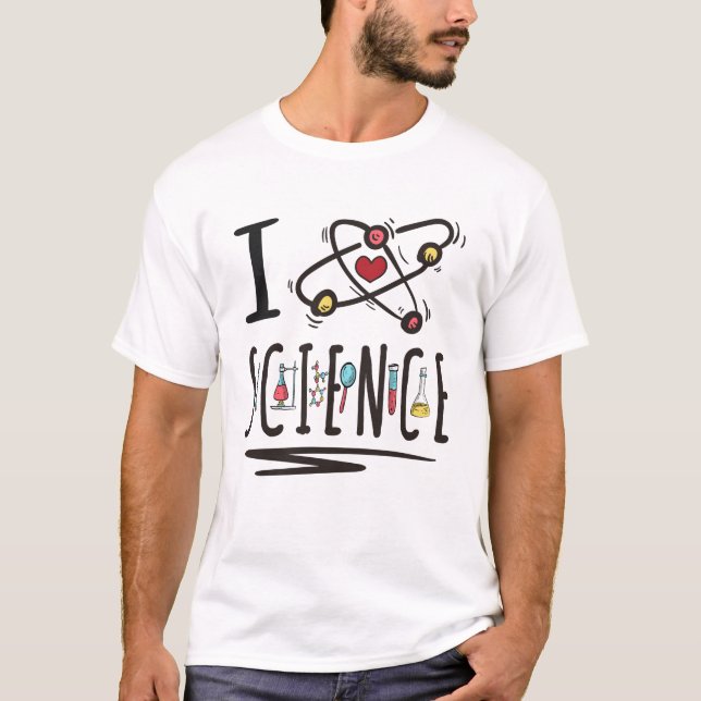 I Liebe Science T-Shirt (Vorderseite)