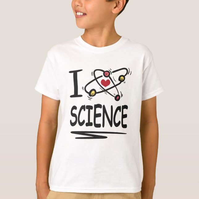 I Liebe Science T-Shirt (Vorderseite)
