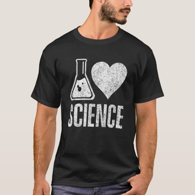 I Liebe Science Teacher Scientist Sciences T-Shirt (Vorderseite)