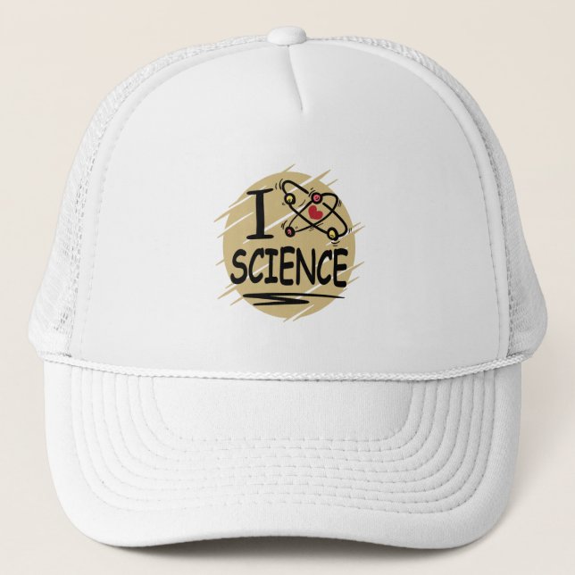 I Liebe Science Truckerkappe (Vorderseite)