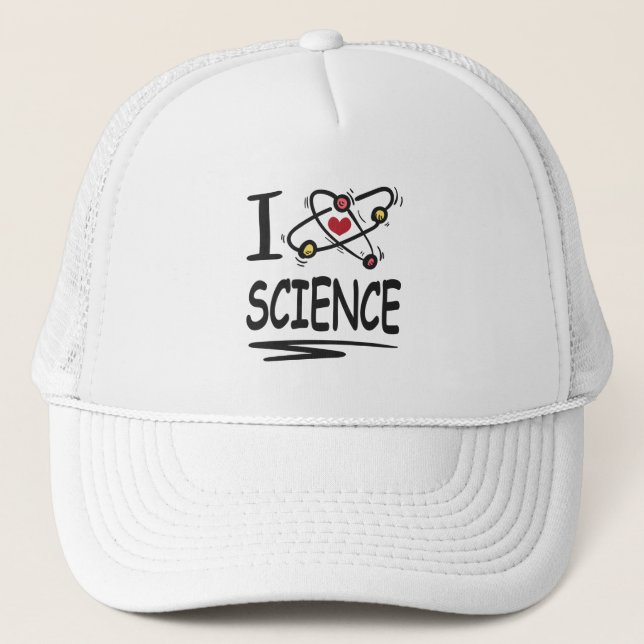 I Liebe Science Truckerkappe (Vorderseite)