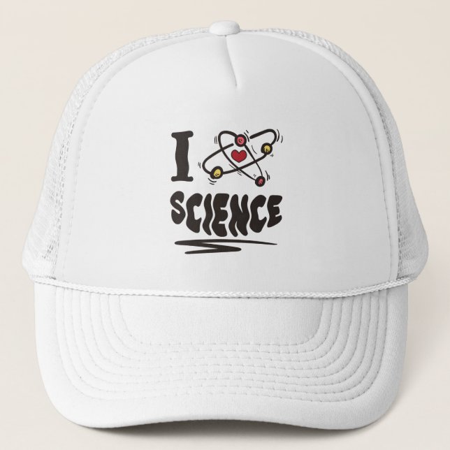 I Liebe Science Truckerkappe (Vorderseite)
