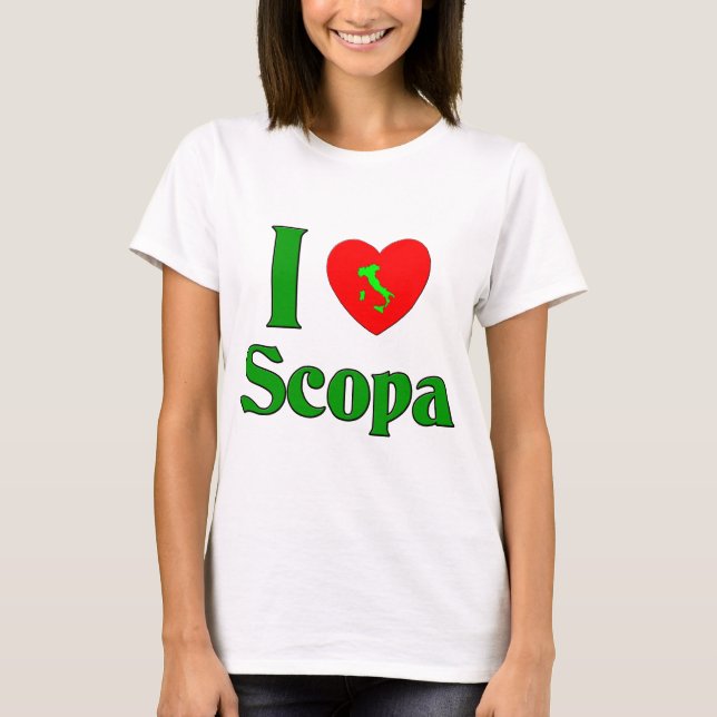 I Liebe Scopa T-Shirt (Vorderseite)