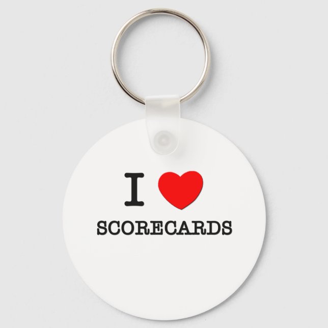 I Liebe Scorecards Schlüsselanhänger (Vorderseite)