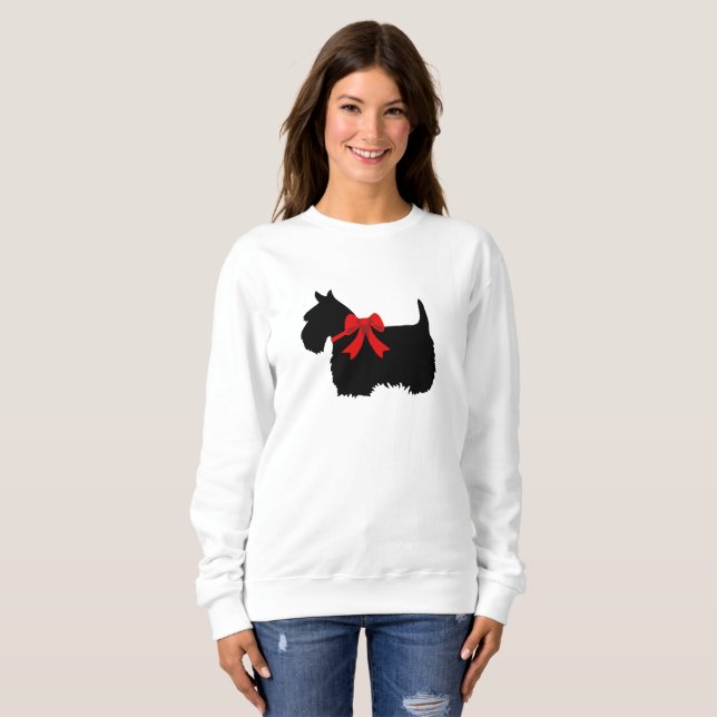 I Liebe Scottish Terriers, Grosses rotes Herz der  Sweatshirt (Vorne ganz)