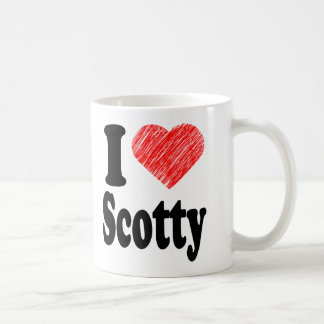 I Liebe Scotty Herz-Kunst-Tasse Kaffeetasse