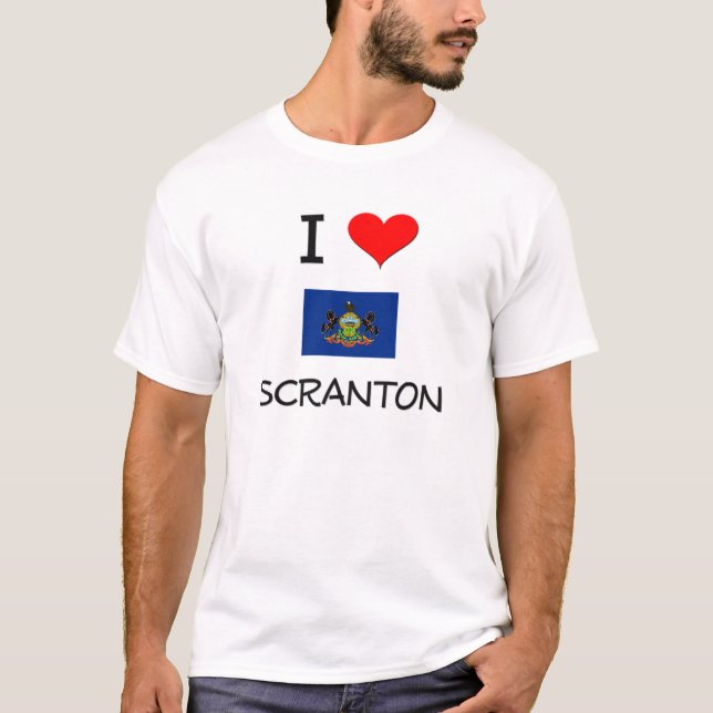 I Liebe Scranton Pennsylvania T-Shirt (Vorderseite)