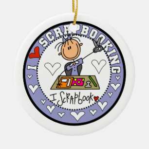 I Liebe Scrapbooking Keramikornament