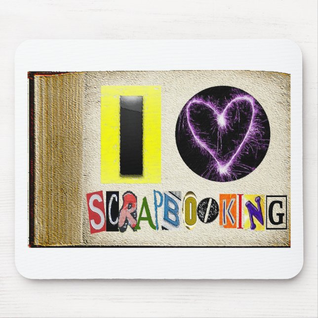 I Liebe Scrapbooking Mousepad (Vorne)